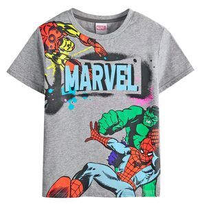 Marvel Avengers Boys Characters T-Shirt / Gray